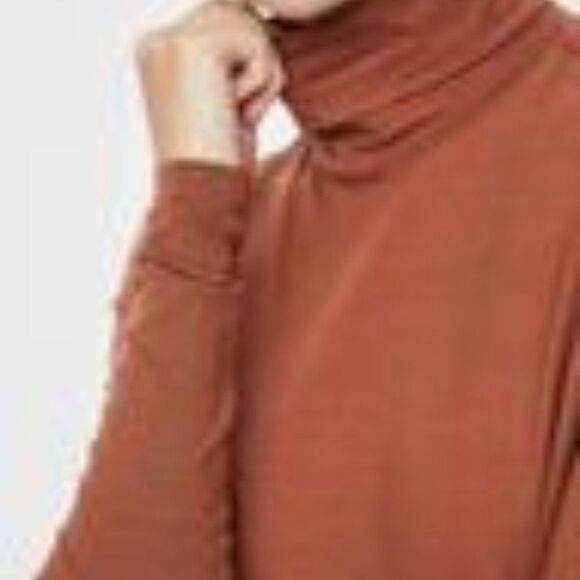 Vero Moda Turtle Neck Dress in Deep Orange - Picture 7 of 7